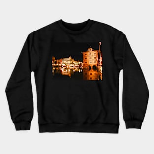 Night, Zurich, Switzerland. Crewneck Sweatshirt